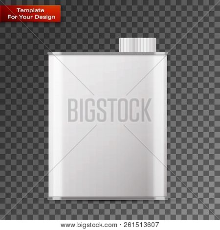 Olive Oil Can With Blank Space For General Purpose