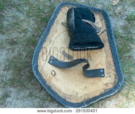 Knight's Shield Lying On The Ground Day