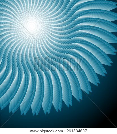 Abstract Rainbow Decorative Element. Abstract Spirograph Element For Decorative Design.