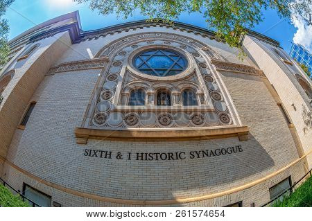 Washington Dc, Usa - September 5, 2018: Facade Of The Sixth & I Historic Synagogue, A Center For Art