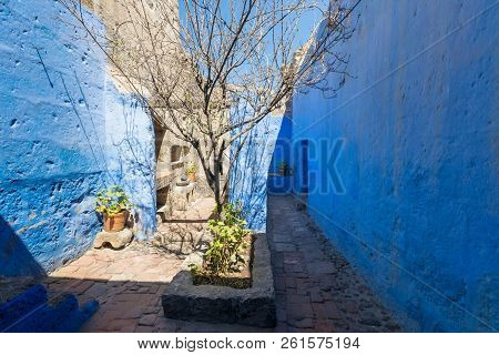 Arequipa Peru September 12 2018  Detail Of Nun House In Santa Catalina Monastery. The Bigger Monaste