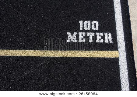 Pista di atletica 100 metri