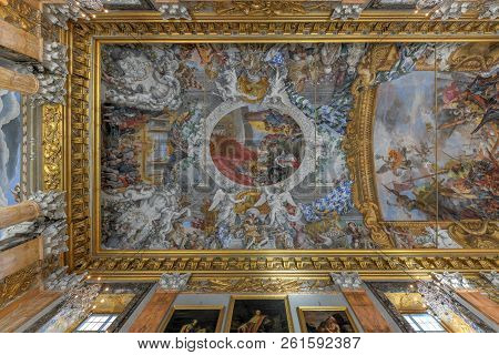 Rome, Italy - March 24, 2018: Colonna Palace Of Paliano In Rome, Italy.  The Palace Has Been Home To