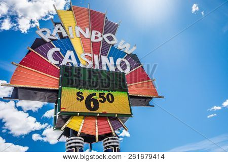 May 10 2017 - West Wendover, Utah: The Rainbow Casino, Located In West Wendover, A Town On The Utah 