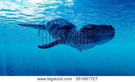 3d rendered illustration of a dakosaurus
