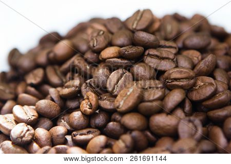 Brown Aroma Coffee Seeds And Beans Background