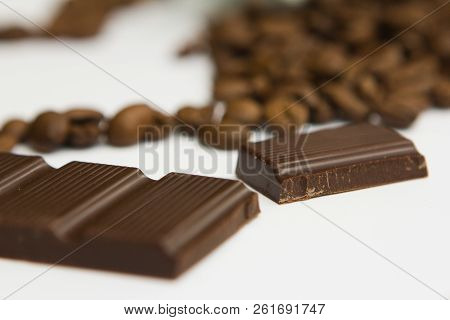 Brown Chocolate Sweet Dessert And Coffee Beans