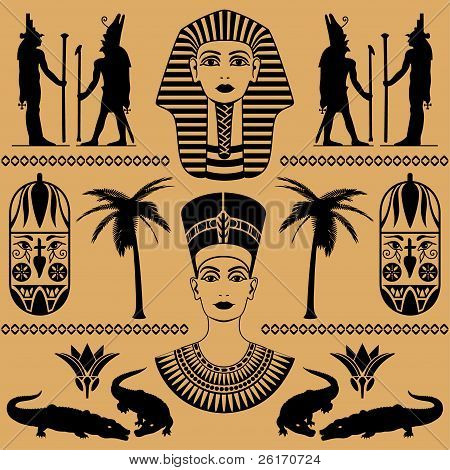 Egyptiske dekorative mønstre