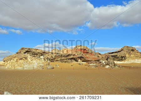 The Sahara Desert, Western White Desert, Gabel El Cristal, Cristal Mountain. Egypt. Africa