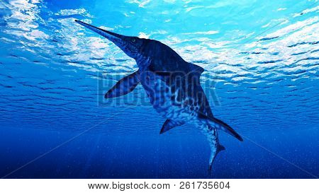 3d rendered illustration of a Shonisaurus