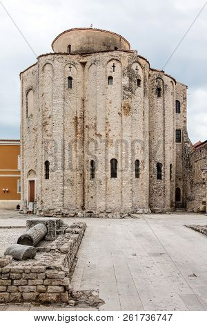 Church Of St Donatus In Zadar, Croatia, Built In The 9th Century. The Church Is An Example Of A Pre-