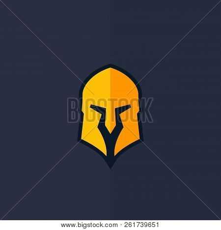 Spartan Helmet Vector Logo, Eps 10 File, Easy To Edit