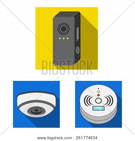 Vector Illustration Of Cctv And Camera Icon. Collection Of Cctv And System Vector Icon For Stock.