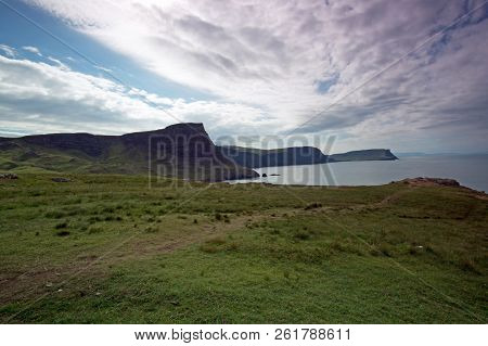 Neist Point Is A Small Peninsula On The Scottish Island Of Skye And Its Lighthouse Marks The Western