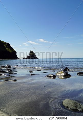The  Talisker Beach Is Near The Village Of Carbost On The Isle Of Skye