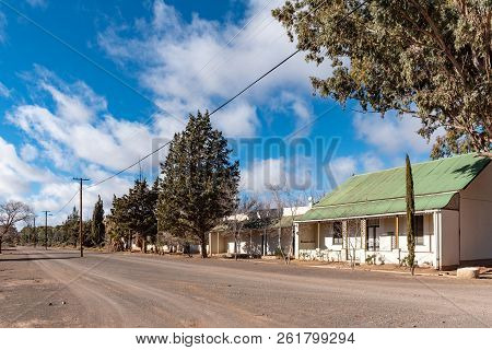 Loxton, South Africa, August 7, 2018: A Street Scene, With Historic Houses, In Loxton In The Norther