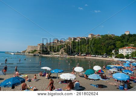 Ulcinj, Montenegro - September 12, 2018. Ulcinj A Historic Town Located On The Southern Coast Of Mon