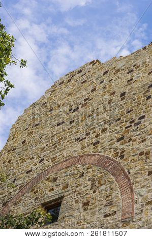 Defensive Wall Window Of Suceava Medieval Fortress