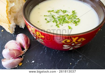 Ajoblanco O White Gazpacho, Popular Cold Soup From South Spain