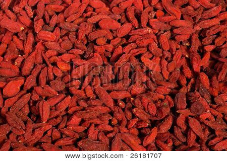 Spousty zdravých sušené goji bobule