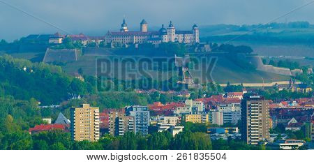 Travel Cityscpae Skyline Wuerzburg Bavaria Germany Europe