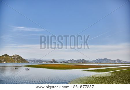 Skadar Lake. National Park. Famous Place. Montenegro. Summer