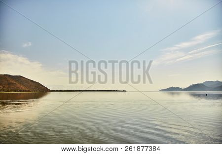 Skadar Lake. National Park. Famous Place. Montenegro. Summer