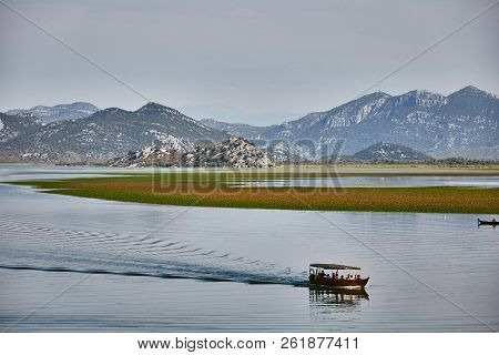 Skadar Lake. National Park. Famous Place. Montenegro. Summer