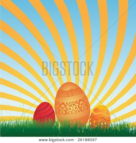 sfondo di uova di Pasqua