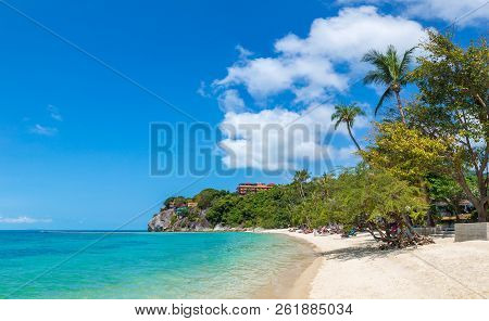 Panorama Of Leela Beach On Koh Phangan Island, Thailand In A Summer Day