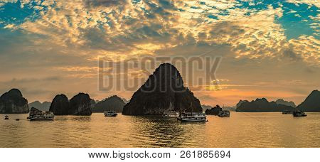 Sunset In Halon Bay, Vietnam