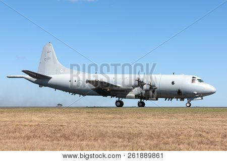 Avalon, Australia - March 2, 2013: Royal Australian Air Force (raaf) Lockheed Ap-3c Orion Maritime P