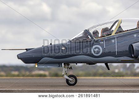 Avalon, Australia - February 28, 2013: Royal Australian Air Force (raaf) Bae Hawk 127 Lead In Fighte