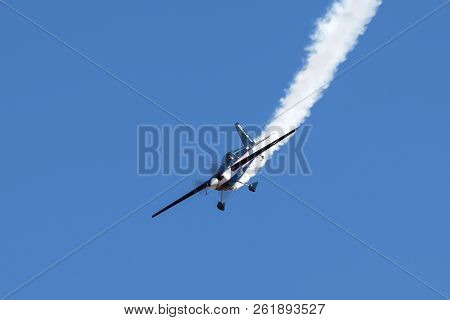 Avalon, Australia - March 2, 2013: Melissa Andrzejewski Flying An Edge 540 Aerobatic Aircraft.