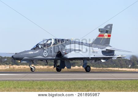 Avalon, Australia - March 3, 2013: Royal Australian Air Force (raaf) Bae Hawk 127 Lead In Fighter Tr