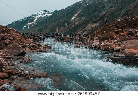 Tourists At Saif Ul Maluk Lake, Naran Valley, Khyber Pakhtunkhua, Pakistan 6/26/2018