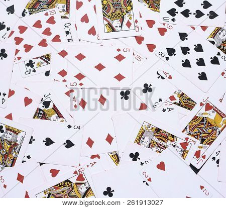 Playing Cards Background - So Many Playing Cards On The Floor