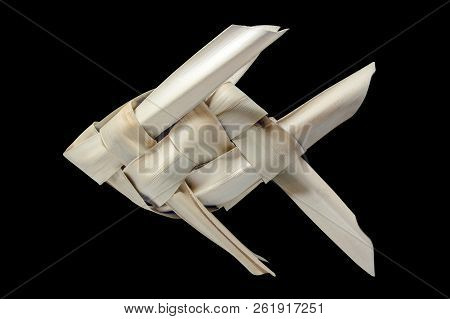 Fish Wicker On Isolate Black For Background