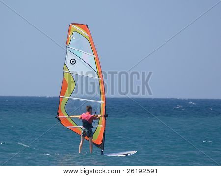 Vodní sportovce na to plachetnice.