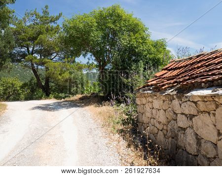 Old Road Leading Around Beautiful Bacina Lakes - Favourite Summer Holiday Destination In Dalmatia, C