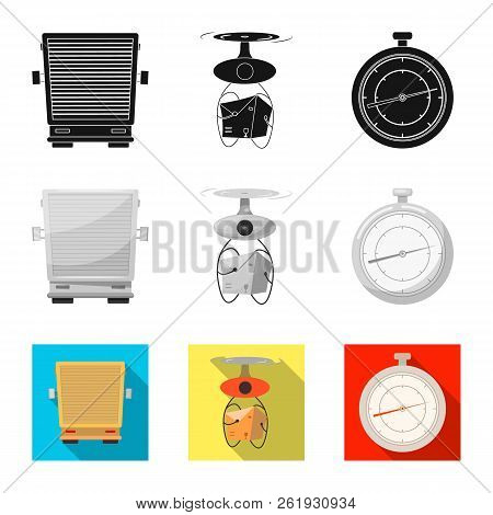 Vector Illustration Of Goods And Cargo Symbol. Set Of Goods And Warehouse Stock Vector Illustration.