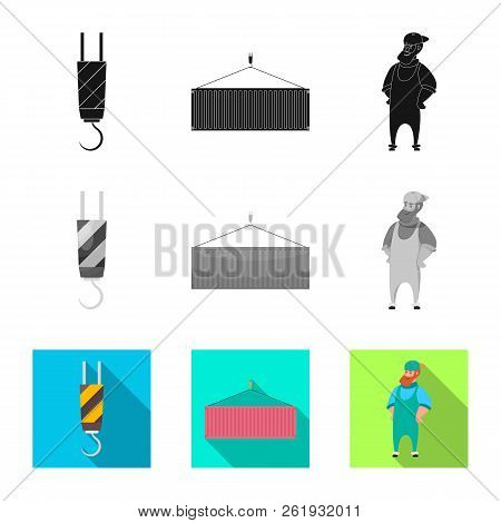 Vector Illustration Of Goods And Cargo Icon. Set Of Goods And Warehouse Stock Vector Illustration.
