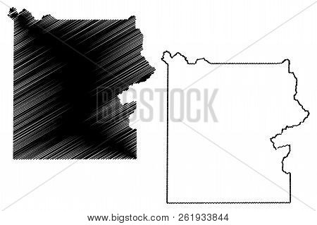 Yellowstone National Park (united States Of America, Usa) Map Vector Illustration, Scribble Sketch Y