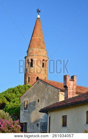 The Main Art Gem Of Caorle Is The Dome Of 1038 With Its Cylindrical Bell Tower Conical Peak, Caorle,