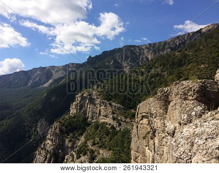 Nature In The Mountains On The Southern Coast Of Crimea. Botkin, Tarakhtashskaya, Miskhorskaya Trail