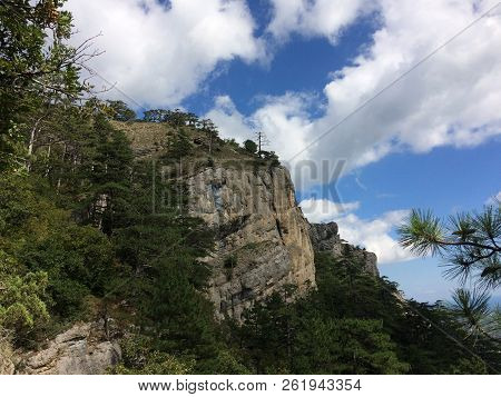 Nature In The Mountains On The Southern Coast Of Crimea. Botkin, Tarakhtashskaya, Miskhorskaya Trail