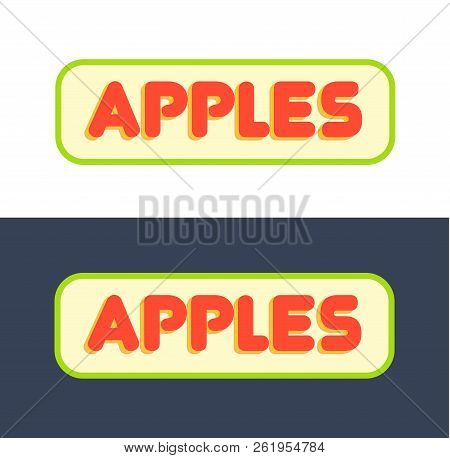 Logos For Market With Fruits And Grocer Store