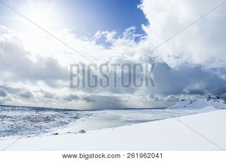 Langjokull Glacier In Iceland
