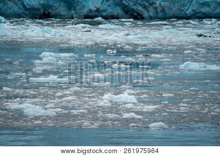 Ice Chunks And Icebergs In The Aialik Bay In Alaska Kenai Fjords National Park