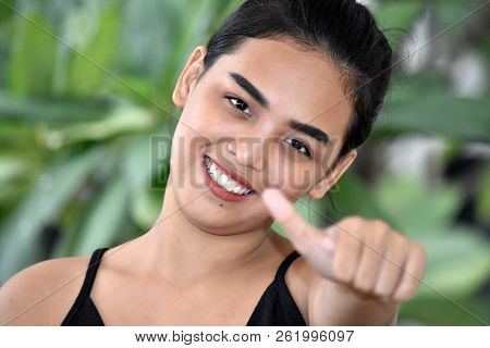 Happy Youthful Asian Person